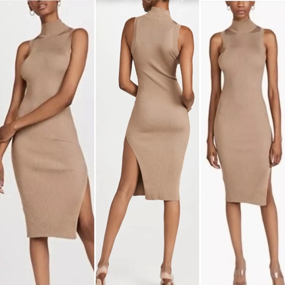 Good American Plaited Rib Midi Dress - Picture 7 of 16